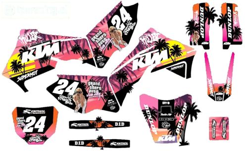 CS0980/60 PROMOTO stickers KTM Grand Theft Auto, set