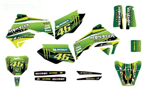 CS0980/20 PROMOTO stickers Rossi Monster Green, set