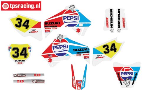 CS0980/16 PROMOTO stickers Suzuki Pepsi, set