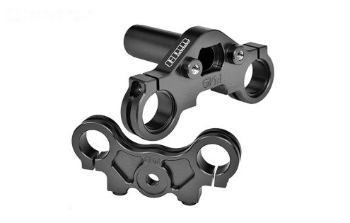 MX028-BK PROMOTO Alu-Stuurplaat Zwart, Set