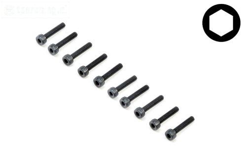 TLR245008 Inbus normale kop M2-L10 mm, 10 st.