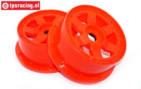 TPS5026/60R Nylon Velg 6-Sp. Rood Ø120-B60 mm, 2 st., 2 st.