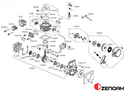 Bouwtekening Zenoah PUM320