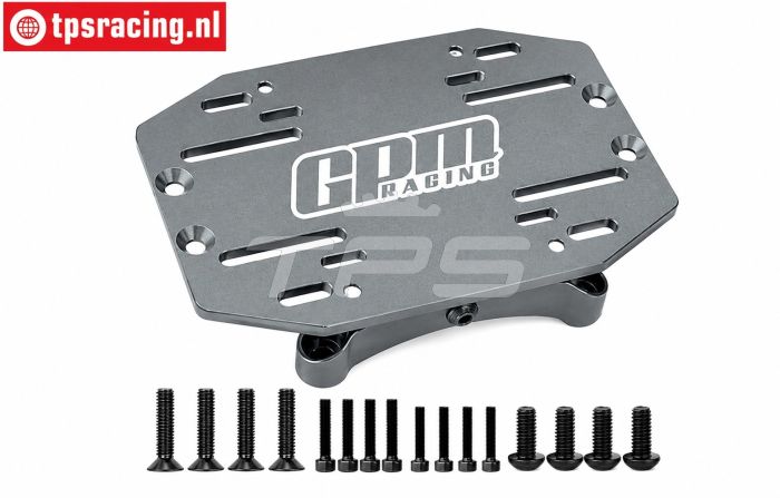 5T3/051-GM LOSI 5IVE-TE Alu-ESC houder Gun-Metal, Set