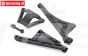 LOS-4153 LOSI 5IVE-TG Chassis steun, plaat, set