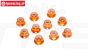 TPS1223/04 Aluminium borgmoer M3 Oranje, 10 st.