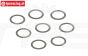 ARA709031 ARRMA Pas ring Ø13-Ø16-D0,2 mm, 8 st.