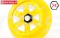 TPS5028/80YE Nylon Velg 6-Sp. Geel Ø120-B80 mm, 2 st.
