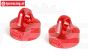 BWS55044R Alu-Schokd.sluiting boven Rood Ø24 mm, 2 st.