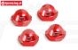 BWS59081R Wielmoer Rood 24 mm BWS-LOSI, 4 st.