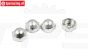 BWS59081S Wielmoer Zilver 24 mm BWS-LOSI, 4 st.