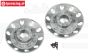 FG3109 1/6 Wieldoppen achter Zilver, 2 St.