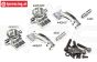 FG4406 Alu-Fusees a-symetrisch 2WD, Set