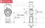 FG4429/01 Stalen Kogel kop, M8R/Ø5 mm, 2 St.