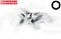 FG6717/08 Inbus bolkop flens M3-L8 mm, 5 St.