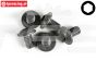 FG6717/16 Inbus bolkop flens M6-L10 mm, 5 St.