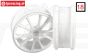 FG67205 1/6 Velgen 10 Spaak Ø130-B65 mm Wit, 2 St.