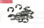TPS6732/04 E-Clips zwart Ø4 mm, 15 St.