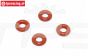 FG67320/16 Schokd. Siliconen O-ring Ø3-H2 mm, 4 st