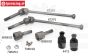 FG68431 Kardan as voor-as 1/6 4WD M8, Set