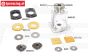 FG8502 Alu-Differentieel ombouw 4-voudig sper, Set.