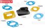 FG7338 Alu-tuning Isolator H22 mm, Set