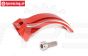 EBT6639R Alu-Gas-Rem hevel rood Futaba PX-Serie, 1 st.
