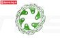 MX010/DISK-G PROMOTO Alu-remsch. achter groen, 1 st.