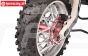 MX007-B PROMOTO Alu wiel as achter blauw, set
