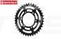 MX036S-BK PROMOTO Carbon staal tandwiel 36T, 1 st.