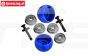 MX040-B PROMOTO Zij steun rollen Blauw, Set