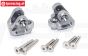 SB008-GS Alu-Draagarm houder boven zilver SBR-SRR, 1 st.