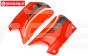 HPI102238 Kap zij deel Rood/Wit/Grijs, Set