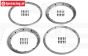 HPI3272 HD Beadlock Zilver Ø120 mm, 4 st.