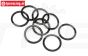 HPI75079 O-ring Schokdemper boven Ø13 mm, 8 st.