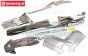 HPI7792 Kap 5B Gun-Metal/Grijs/Zilver, Set