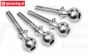 HPI86412 Stalen gewricht kogel, M4-Ø10 mm, 4 St.