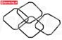 TPS86478 Differentieel pakking rubber HPI-ROVAN, 4 st.