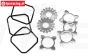 HPI87474 Aluminium Differentieel ringen, Set
