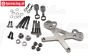 HPI87549 HD Schokdemper steun voor Gun-Metal, Set