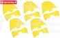 LOS-3265 PROMOTO Spatbord achter geel, Set