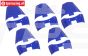 LOS-3267 PROMOTO Spatbord achter Blauw, Set