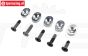 LOS-4168 LOSI 5IVE-TG Motor Plaatjes 20/67T, 5 st.