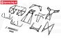 LOS241038 Rol kooi compleet Zwart LMT Truck, Set