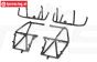 LOS241040 Rol kooi delen Zwart LMT Truck, Set