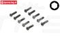 LOS255014 LOSI Inbus bolkop M4-L14, 10 st.