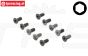LOS255016 Inbus verzonken kop M4-L10 mm, 10 st.