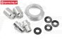 LOS256008 LOSI DBXL-MTXL Motor Afstand zilver, set