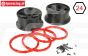 LOS45005 Velgen Zwart-Rood Ø120-B60 mm, Set