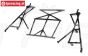 LOSB2579 Rol kooi deel achter boven LOSI 5T-BWS, Set